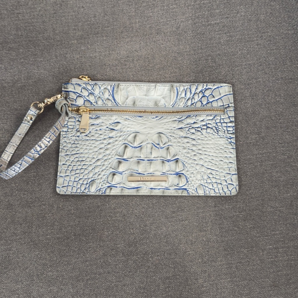 Brahmin Silver Crocodile-Embossed Tote Bag Set - Picture 13 of 14